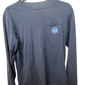 Vineyard Vines Blue Long Sleeve Tee Athletic Fit